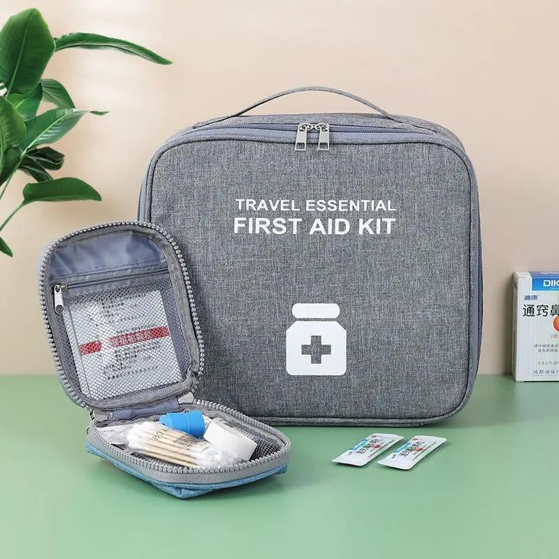 trousse a pharmacie de base - Rouge - Vert - Violet - Gris - Bleu