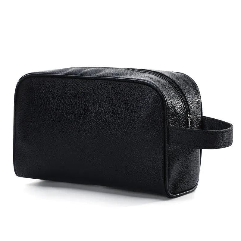 trousse toilette cuir noir - Noir - Non Personnalisable