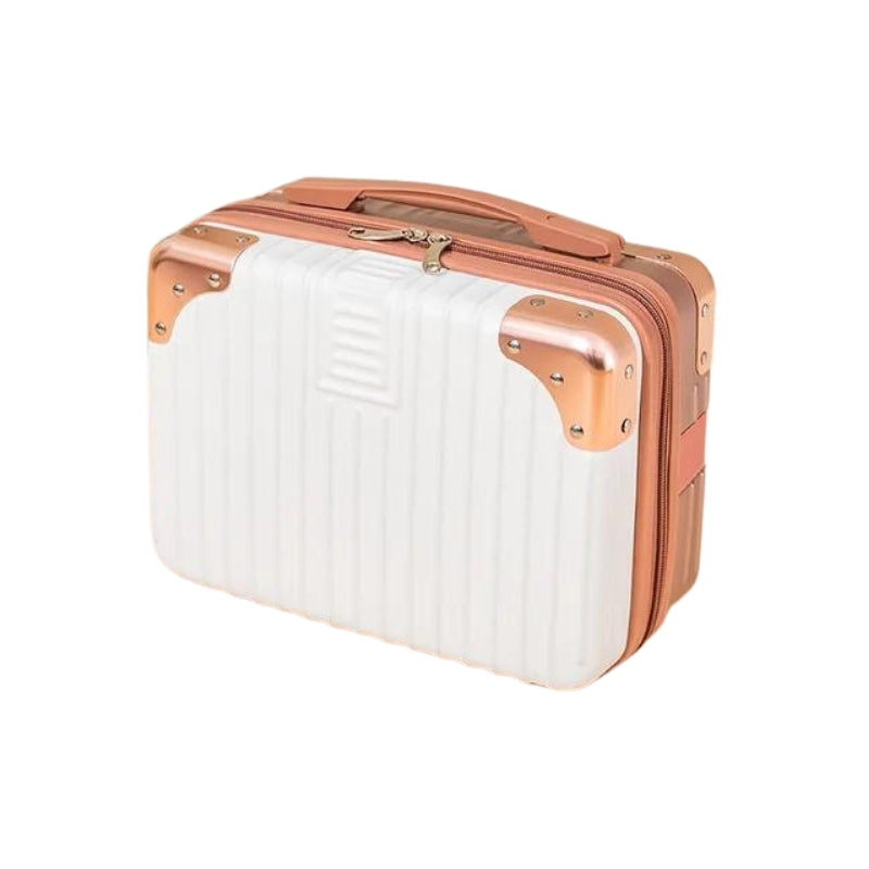 vanity case rigide rose - Blanc et Rose