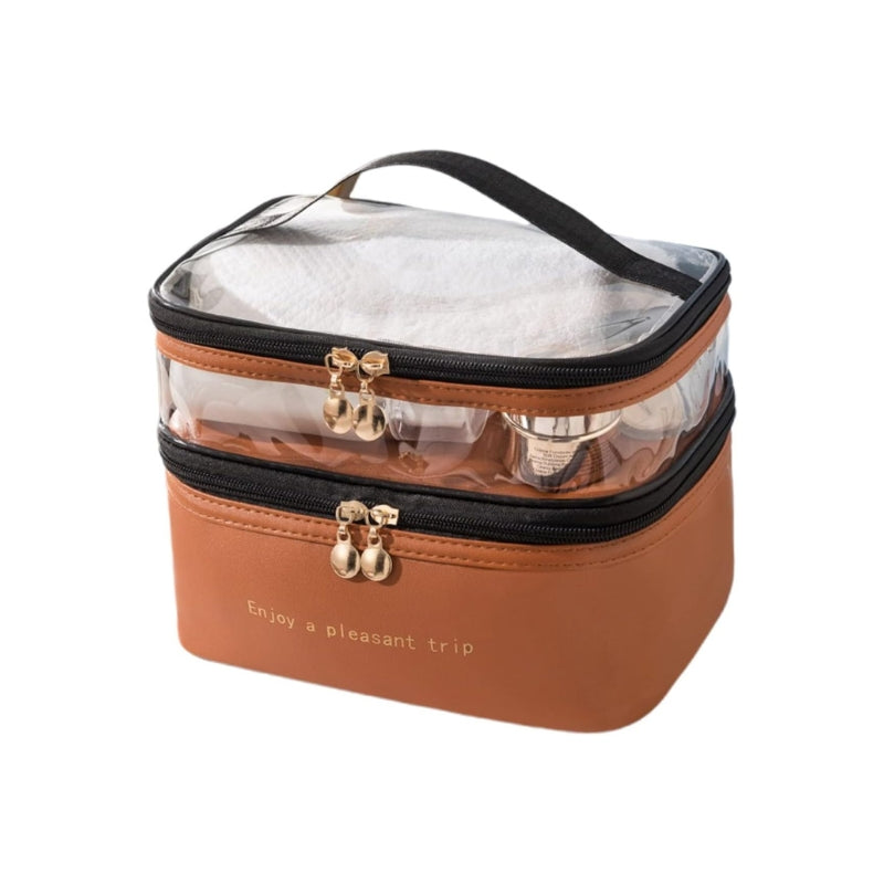 vanity de voyage de luxe - Marron
