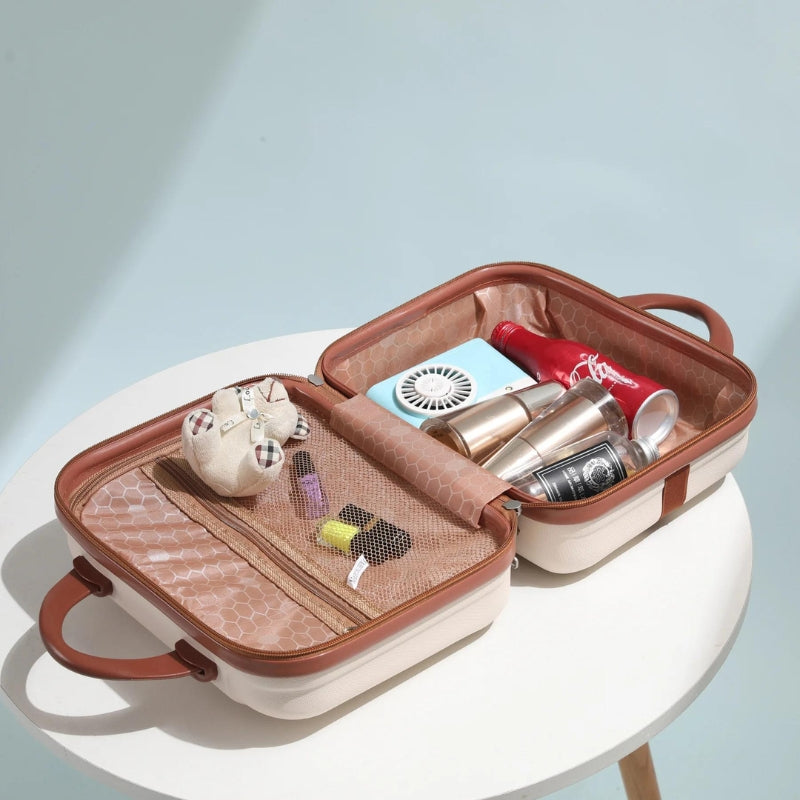vanity bagage - Rose Gold - Blanc et Rose - Beige - Vert - Noir - Gris - Rouge